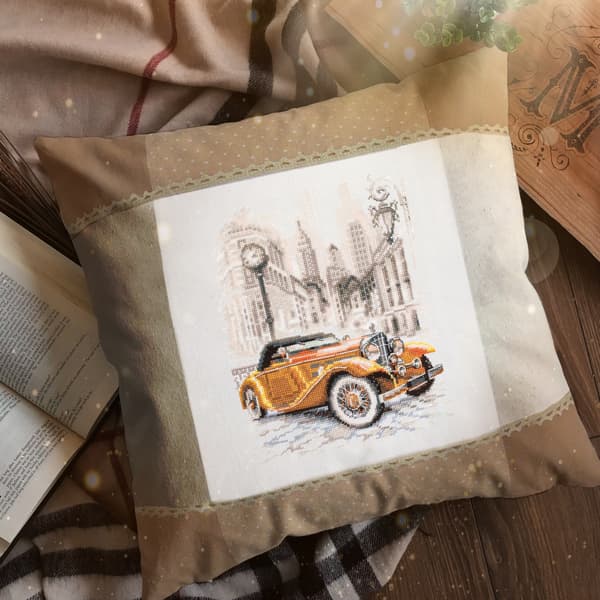Broderikit Magic Needle "Retro Stil. New York" 16x20 cm