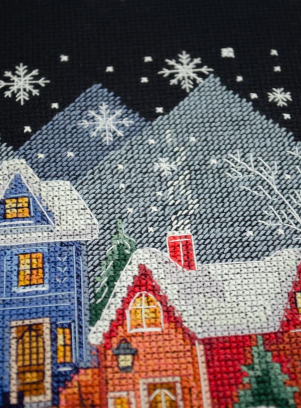 Broderikit Abris Art "Natten före jul" 19x26cm