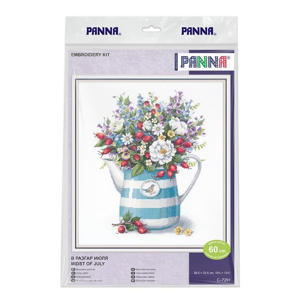 Broderikit Panna "Midt i juli" 33,5x26,5 cm