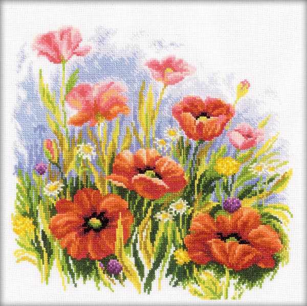 Broderikit RTO "Vallmo" 30x30 cm