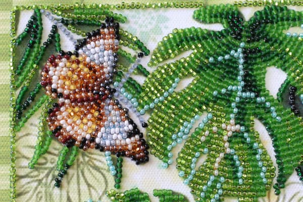 Perlebroderi Abris Art "Monstrene" 20x20 cm