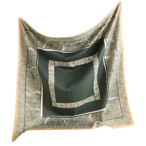 Sjal Mode Scarf Printed Sjal Satin Scarf Modeaccessoarer Fyrkantiga halsdukar Dam Fyrkantig Scarf Sjal 90x90cm