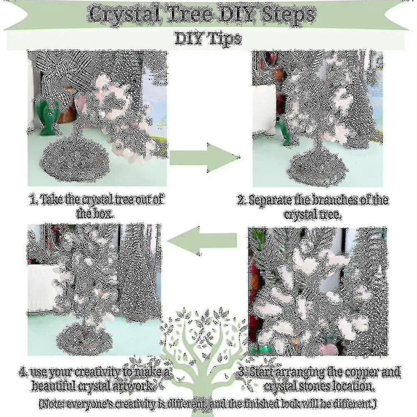 Ametist Healing Crystal Tree Natural Reiki Crystals Ädelstenssten green