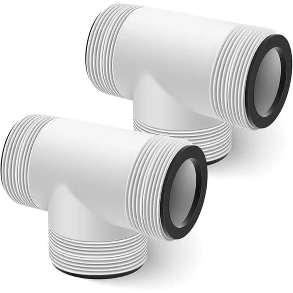 2 x 38 mm poolslangkopplingar, InteX Coleman slanganslutningssats, T-koppling, slangadapter