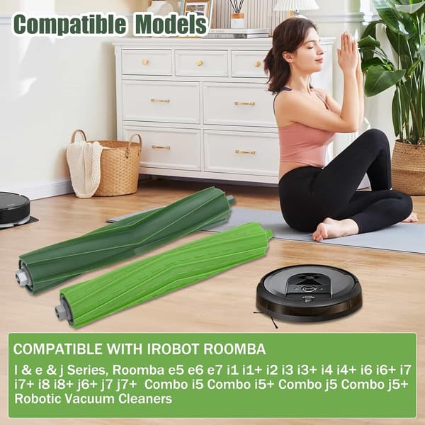 Ersättningsrullborstar för iRobot Roomba i, e & j-serien, E5 E6 i1 i3 i4 i6 i7 i8 j7 dammsugartillbehör