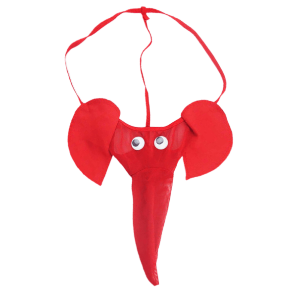 Män Nyhet Elefant G-strängar Strings Trosor Underkläder Trosor red