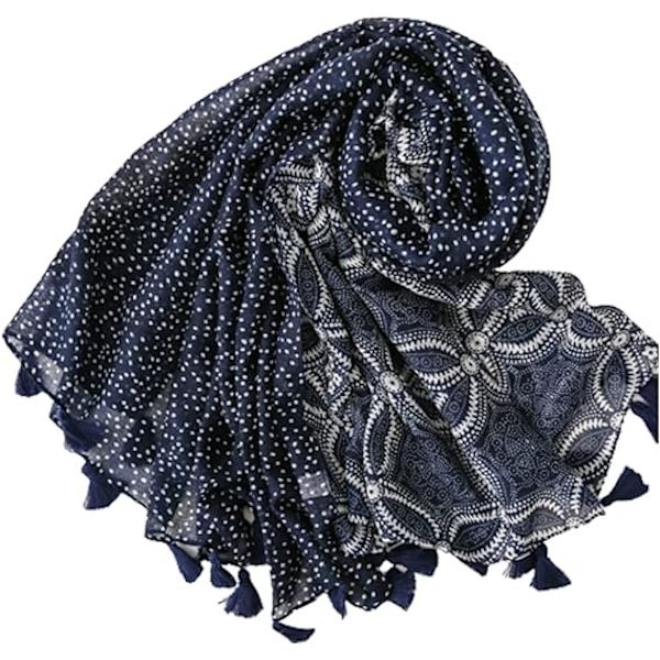 Damscarf Lady Lätt Mjuk Mode Boho Style Scarves Wrap Sjal för All Season