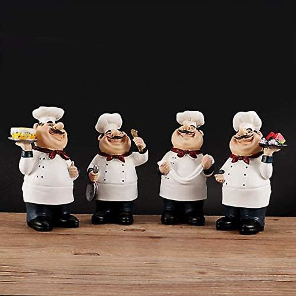 Fyearfly kockfigurer Prydnad 4 st Resin kockfigurer Prydnad Staty Modell Hantverk Dekor Bar Kafé