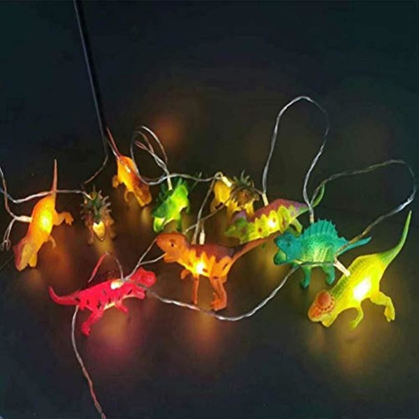 String Light 10leds Varmvit Dinosaur Led String Lights För Barn Dinosaurieformade Fairy Lights Batteridrivna dekorativa String Lights Dekoration F