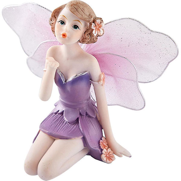 Fairy Staty Resin Craft Staty Hem Desktop Dekoration Bil Interiör utsmyckning