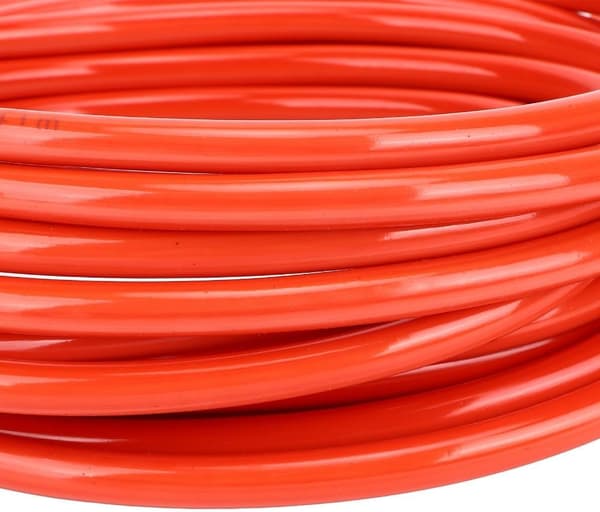 Flexibel trädgårdsslang 8 mm, 6 meter med snabbkoppling, vattenslang för gräsmatta, trädgård och utomhusbruk, orange