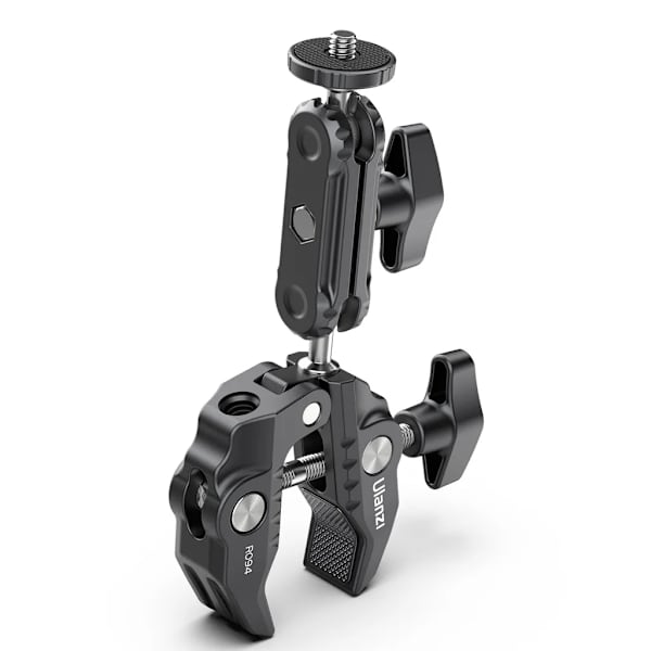 Mångsidig Super Clamp Ball Mount Clamp Dubbel 360° Roterande Kula
