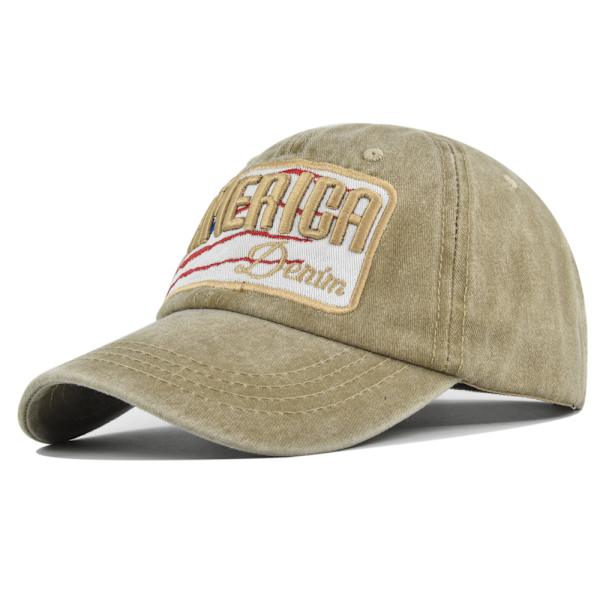 broderad cap vintage broderad cap herr- och damhattar tvättade nödställda solhatt par cap Cb4475ArmyGreen Adjustable