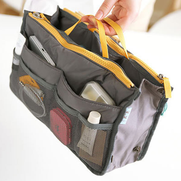 Bag in Bag Handväskinsats Väskinsats Grå gray one size