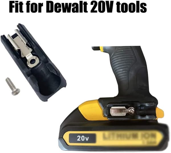 4 stk. bitsholder med skruer for Dewalt 20V Max verktøy drill slagtrekker | Passer til DCD771 DCD980 DCD985 DCD980 DCD985 DCD980L2 DCD985L2