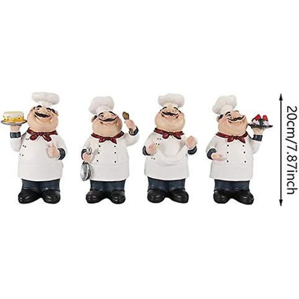 Fyearfly kockfigurer Prydnad 4 st Resin kockfigurer Prydnad Staty Modell Hantverk Dekor Bar Kafé