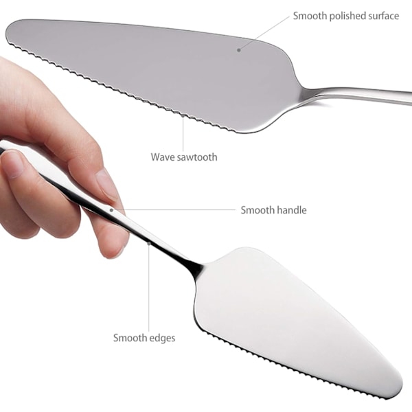 Set med 2 st 23 cm tårtsspade tårtpizza spade set bestick