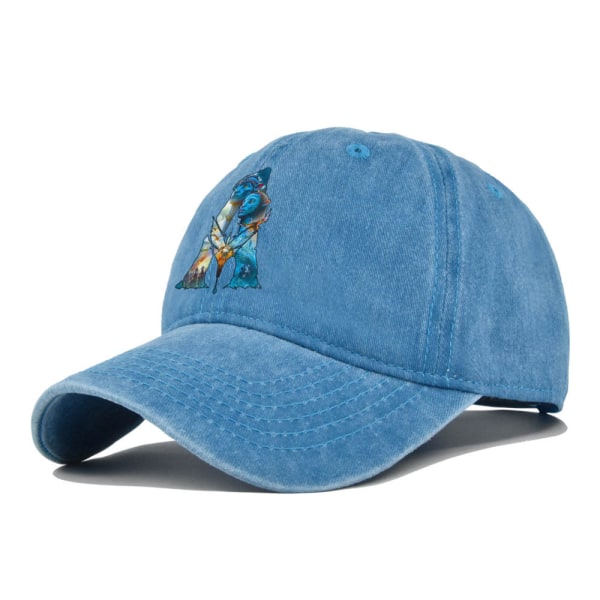 Personlighet Avatar printed baseball cap En silk Screen Peaked cap Distressed Cap Solhatt Cp9078GreenBlack Adjustable