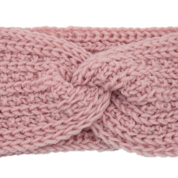2 st varma fluffiga stretch stickade crossover pannband röd claret