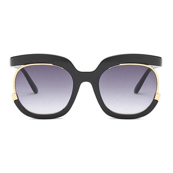 Unika 2021 Mode Oversized Dam Solglasögon UV400 black one size