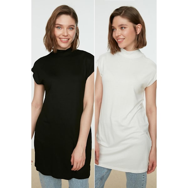 Trendyol Modest Modest Tunika Enkel Ståkrage Standardärm Basic Navy Blue 2XL