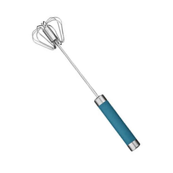 Whizzy Whisk Halvautomatisk Eggvisp Håndtrykk Eggvisp Rustfritt Stål Blender Mikser Blue 25.5cm