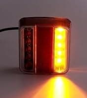 7-polig 12V magnetisk montering LED-bakljussats för släpvagnskabel 7 m