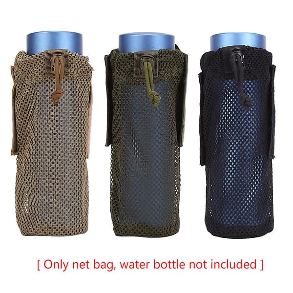Mesh Vattenflaskhållare Andningsbar Nylon Vattenkokare Förvaring L
