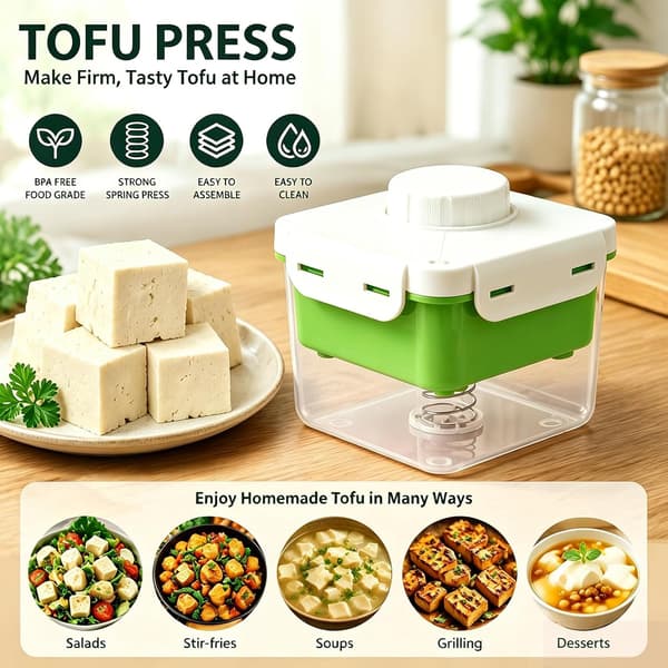 Tofupuristin tehokas säädettävä erittäin kiinteä tofu