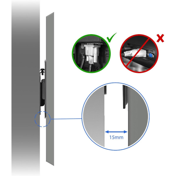 Universell väggmonteringsfäste för TV 13\" - 27\" tum