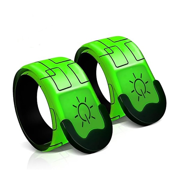LED Armband för Löpning, 2-pack för Löpare Uppladdningsbar Reflex Utrustning Lysande Armband Hög Synlighet LED Armband - Grön Green
