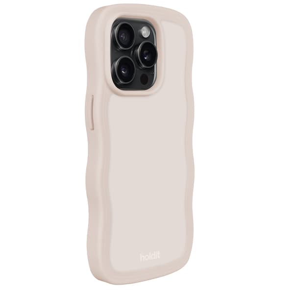 held iPhone 14 Pro -kotelo, aaltoileva vaalea beige