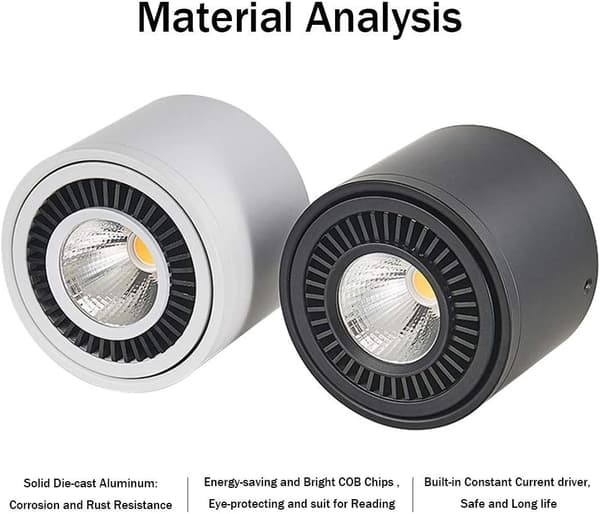 B 15W Loftlampe LED Spotlight Justerbar Spotlight Bar Industr