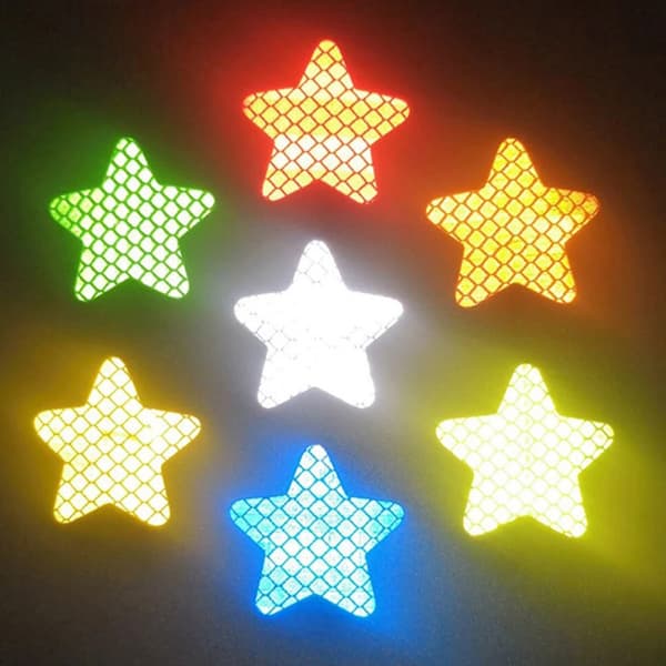 Slitesterke Reflekterende Stjerner (6-pakning) Grön