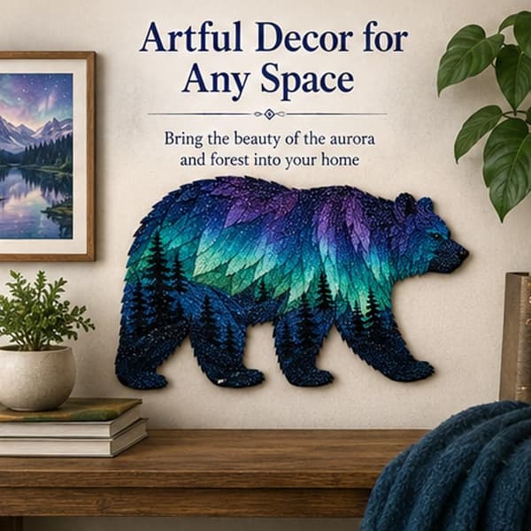 Nordlys Dyreliv DIY Patchwork Kit, Lagdelt Stof Dyrehåndværk