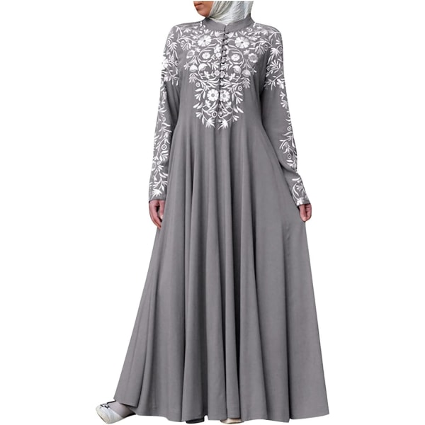 Muslimska Kaftan Maxiklänning för kvinnor. Arabisk islamisk spets S