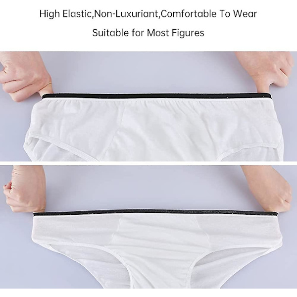 Althee 20-pack herr engångsunderkläder i bomull, trosor, bärbara kalsonger för resor, fitness, hotell, spa, S-2xl Style2 L