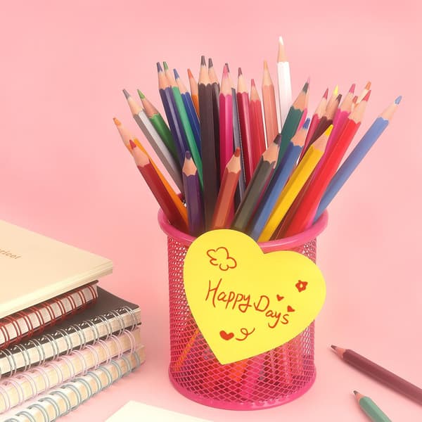 Hjerteformede sticky notes 3x3 tommer, 8 klare farver
