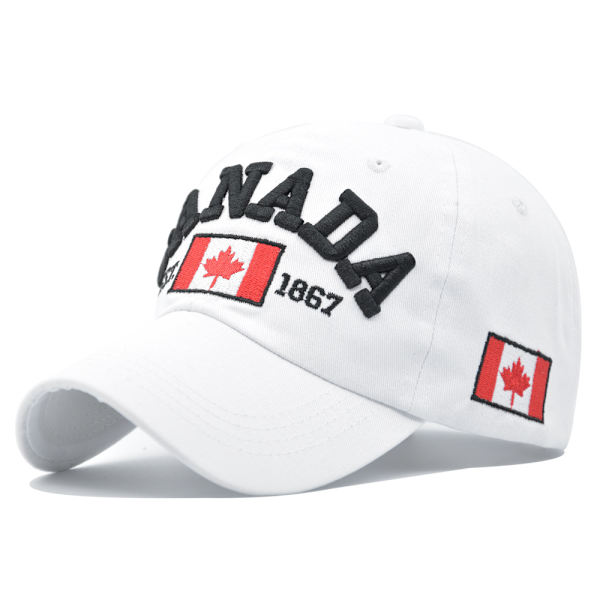 Vår- och sommarhatt Maple Leaf cap Canad par hattar Peaked Cap City utomhus solhatt Yellow Adjustable