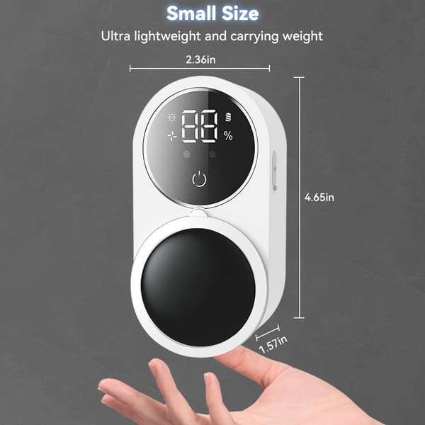 Automatisk tandbørsteholder til badeværelset, vægmonteret organizer med smart sensor, passer til de fleste elektriske/manuelle tandbørster, LED-display