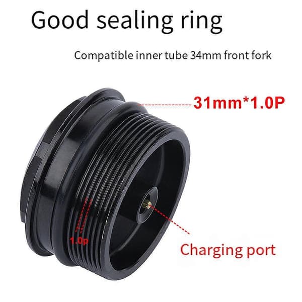 Cykel Framgaffel Ventil Mutter Cykel Luftgaffel Lock Montering Gänga 31xP1.0mm Ventil Kärna Cykeldel