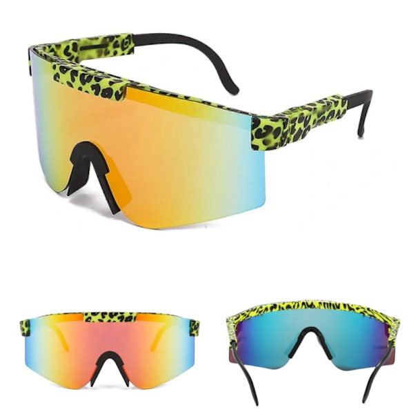 Polariserade Sportsolglasögon Unisex Röd / Gul 2-Pack
