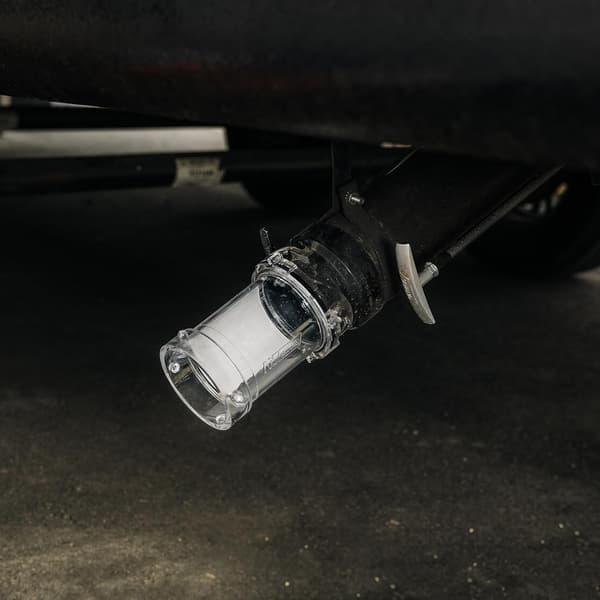 Klar RV spildevandsslangeadapter - Forlæng din spildevandsslangeudgang og se, når systemet er fuldt skyllet - Camper spildevandsslangeforlænger måler 3 tommer