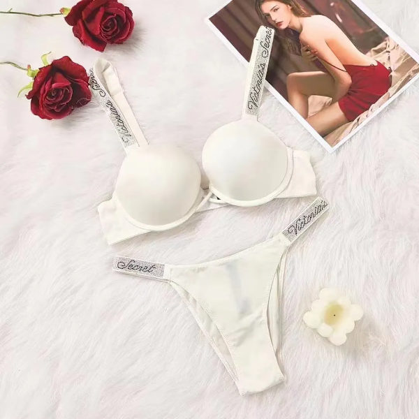 Sexy Lingerie Comfort Women Set Push Up Bra Victoria's Secret Lingerie Set Female Underwear Vetement Femme carmine 75B