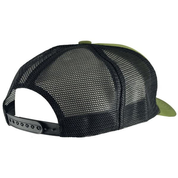 Gravity Threads Smile Face Brodery Justerbar Trucker Hat - Camo classic-olive/black