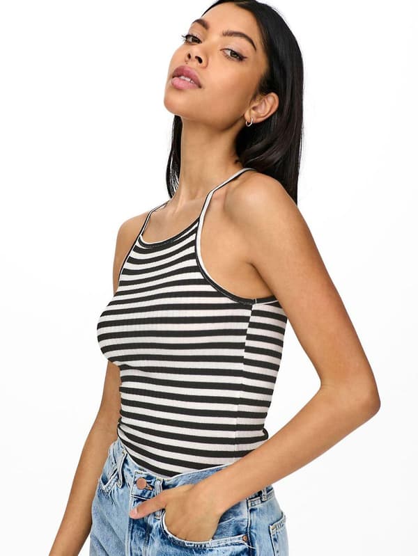 JDY Dam Tank Top 2-pack Jersey Basic Set Ärmlös JDYFRANSISKA NY Black 2 L (40)