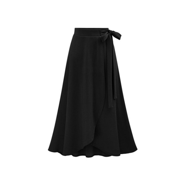 Sofistikerad kjol Midi Håll dig bekväm i vår Midi Black black XL,1
