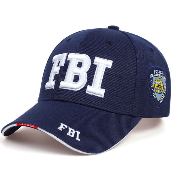 FBI Cap Baseballkeps Sport Fritidshatt Snapback justerbar hatt