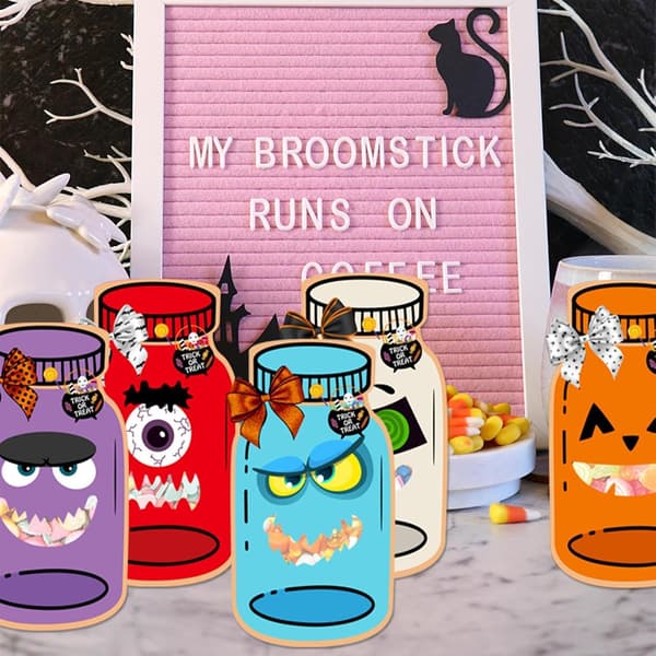 Halloween slikposer indpakningsposer til hobbyprojekter
