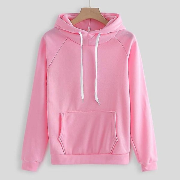 Mode Loungeset för kvinnor Modekläder 2-delad sweatsuit Långärmad tröja Långbyxor Pink 2XL